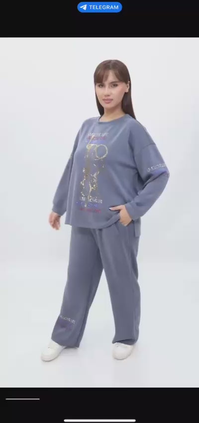 Zweiteiler Set       Pullover mit Hose